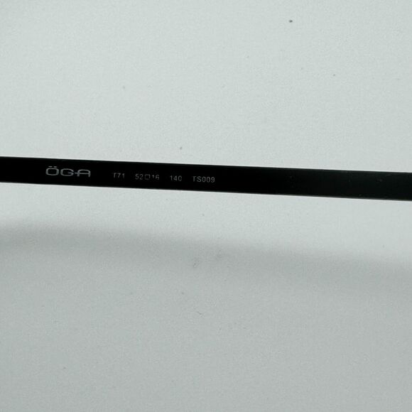 Ogi Eyeglasses Frame R71 TS009 52-16-140 Black Half Rim H13237 - Picture 6 of 8